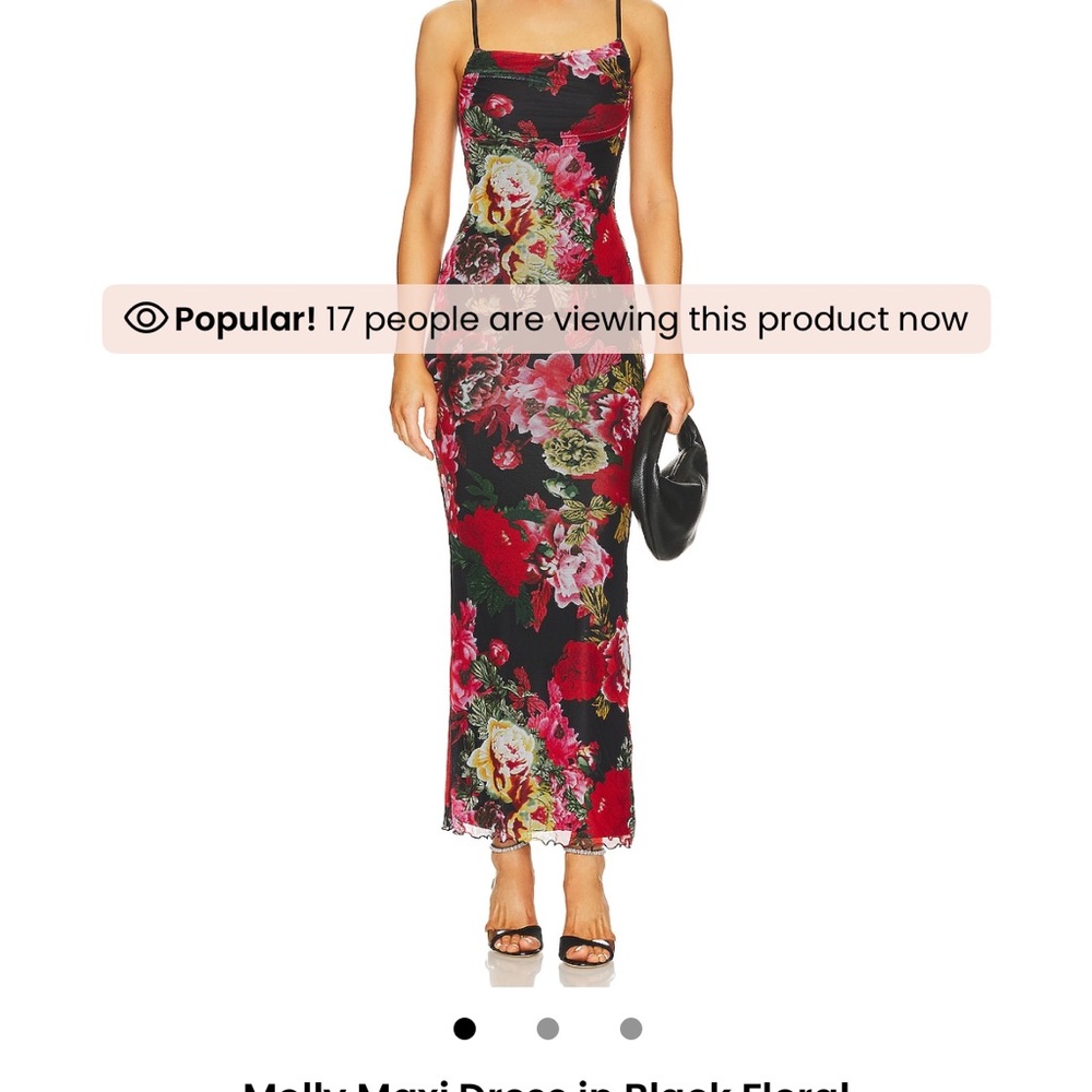 Superdown Mesh Floral Maxi Dress